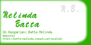 melinda batta business card